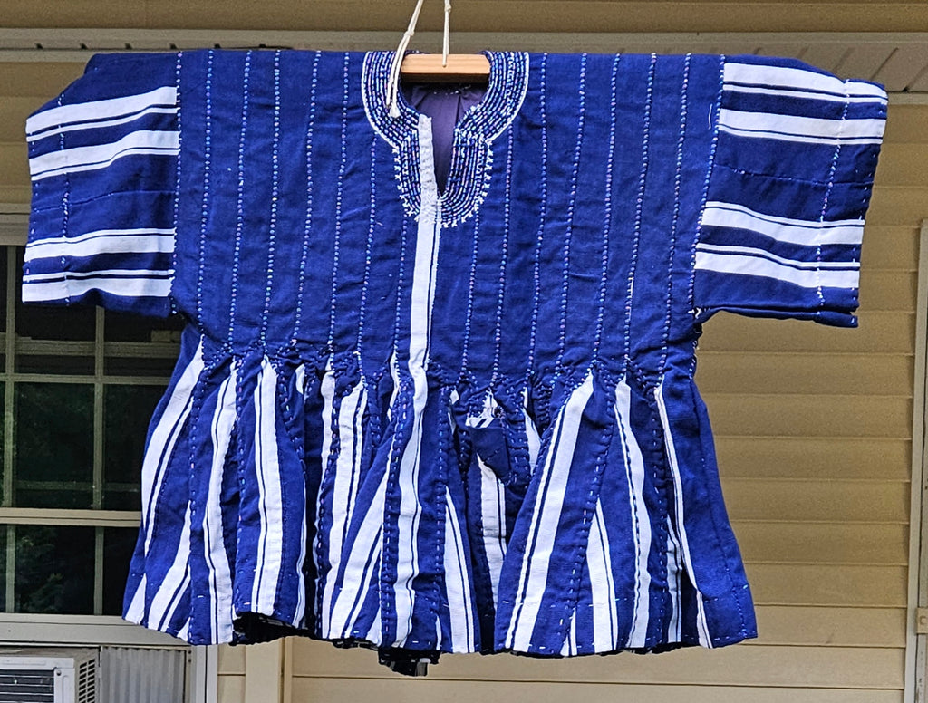 African Batakari / Fugu - Blue & White