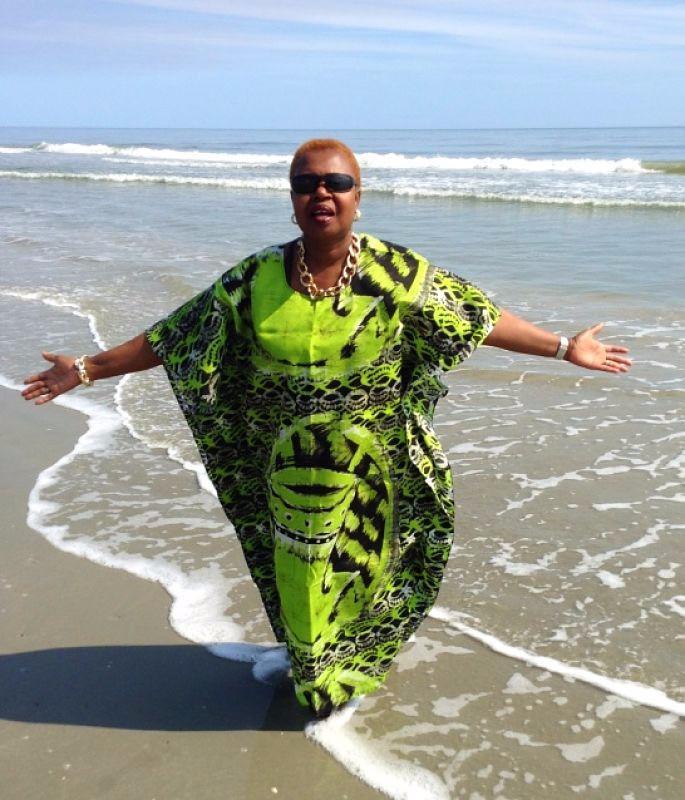 African Boubou / Caftan - Beach Green