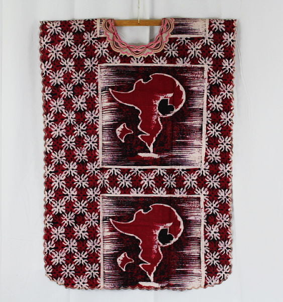 African Boubou / Caftan - Red & White