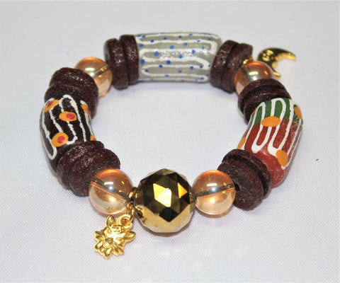 Beaded Bracelet - Brown