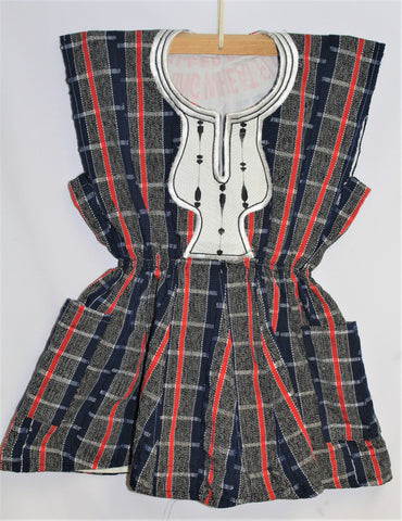 Women's Batakari Blouse - Red Stripe