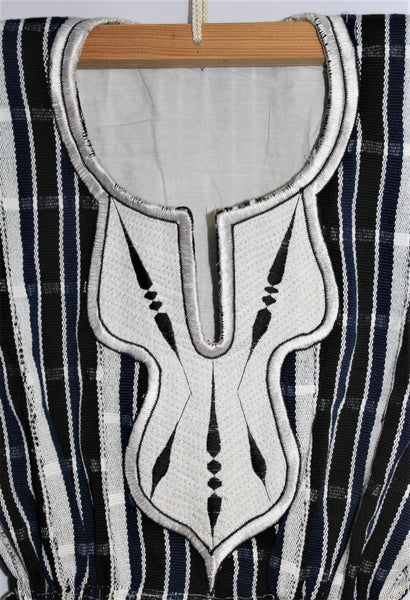 Batakari Dress - Black & Blue 1