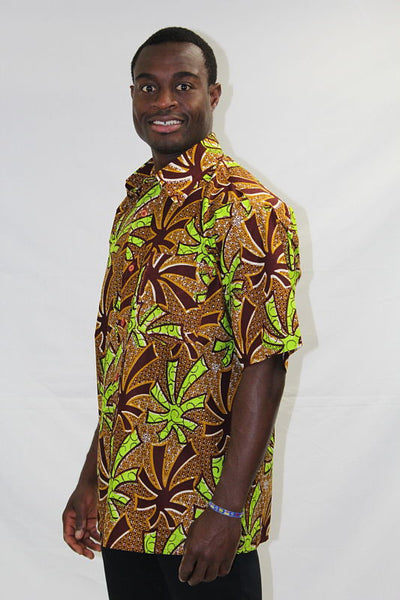 Men's African Wax Print Shirt
