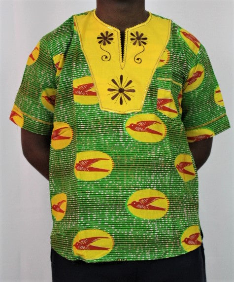 Men's African Wax Print Gyeromi - 'Sika Wo Ntaban'-2