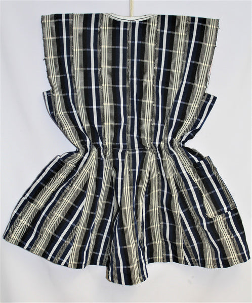 Women's Batakari Blouse - Black Stripe