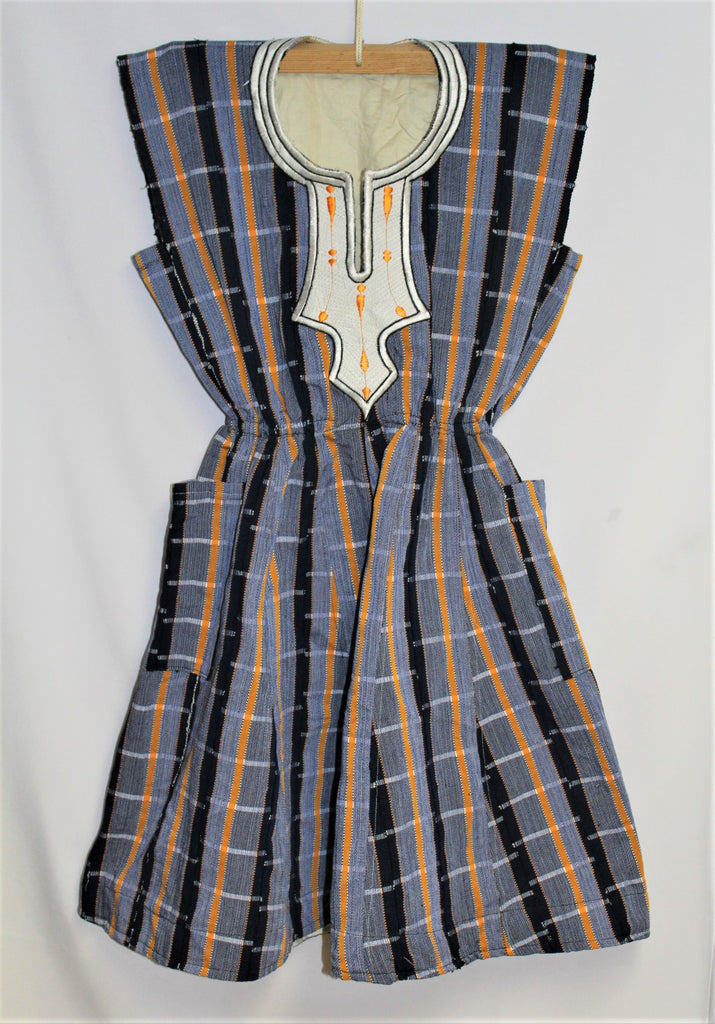 batakari dress for ladies Sleeveless Smock Midi Dress,Ghanaian Fugu,Northern Female Smock,Nothern Kente,Batakari Dress